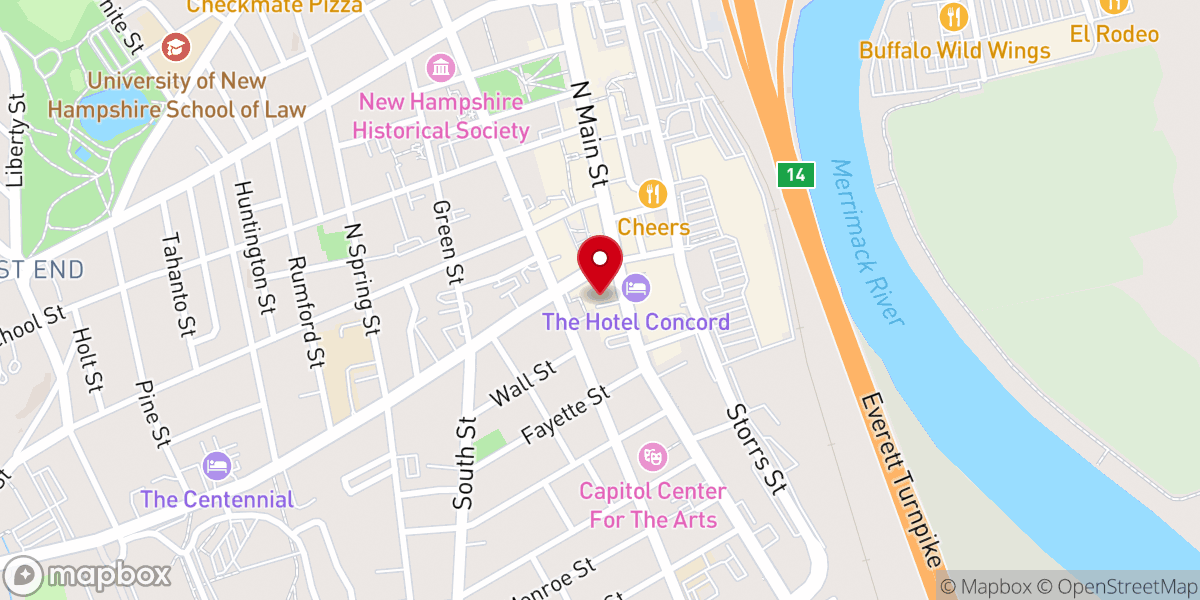 Map showing location of BNH Stage