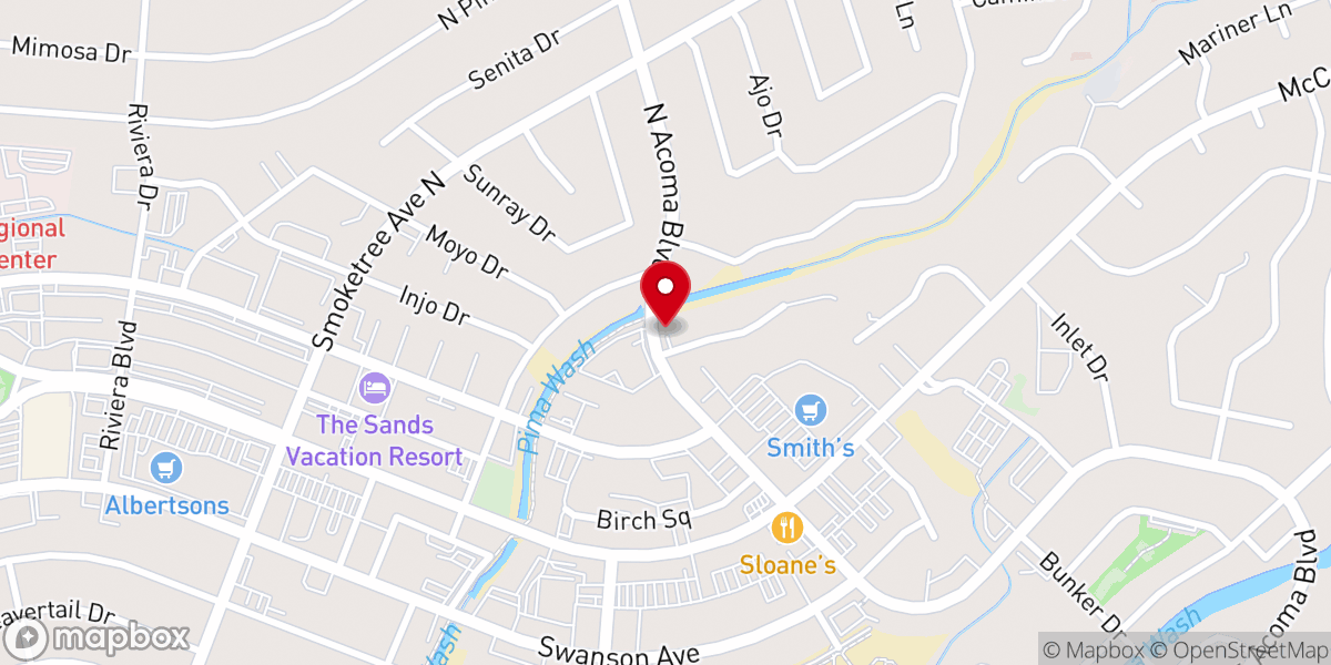 Map showing location of Congregation Beth Sholom