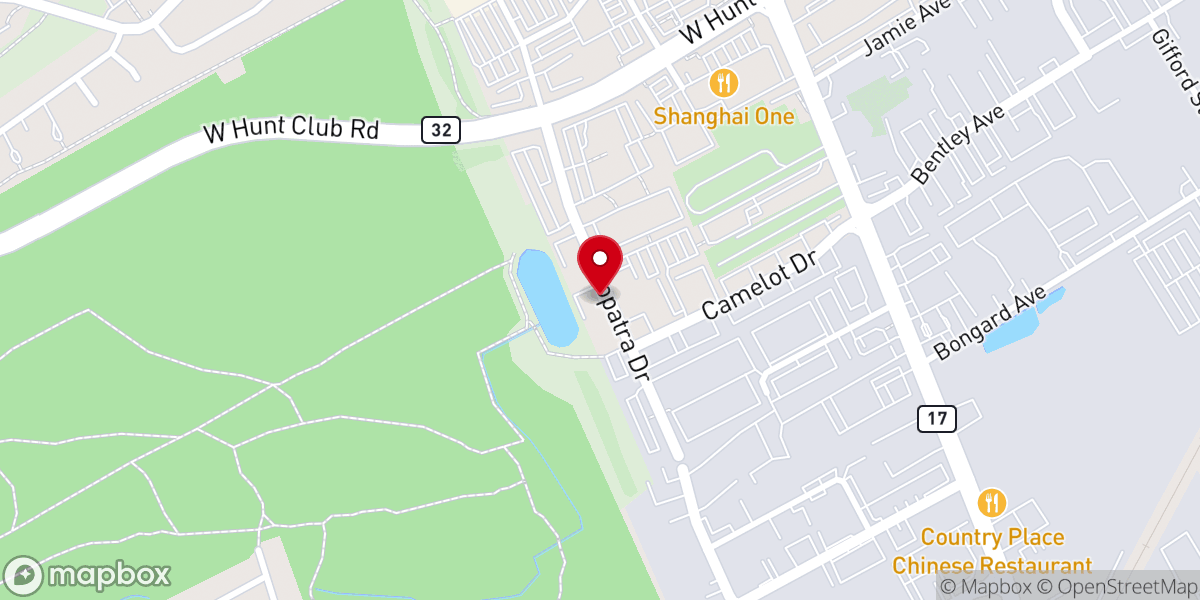 Map showing location of Transforming Life Centre - Ottawa