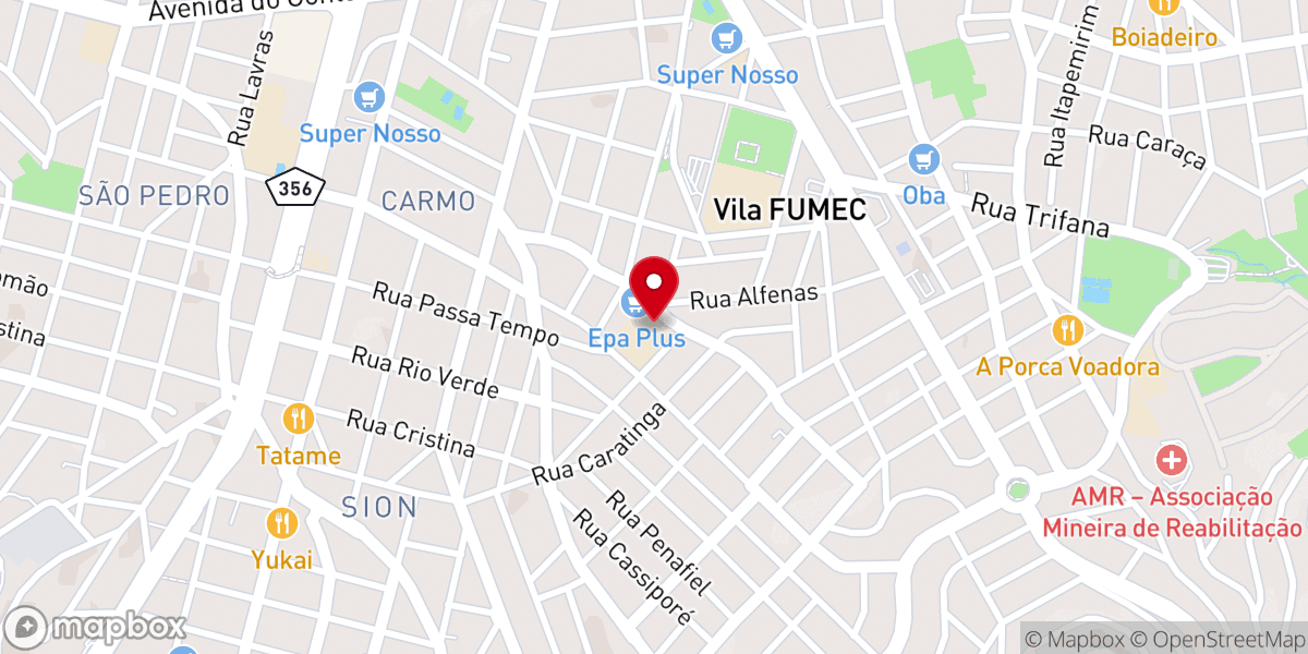 Map showing location of Comunidade Horizonte