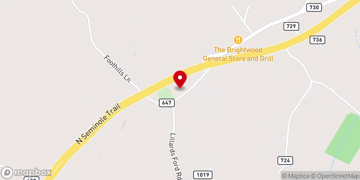 Map showing location of New Life Mennonite Church