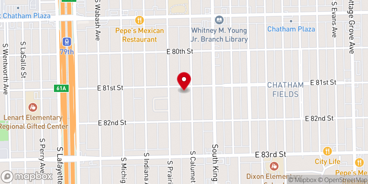 Map showing location of Crerar Memorial Presbyterian Church