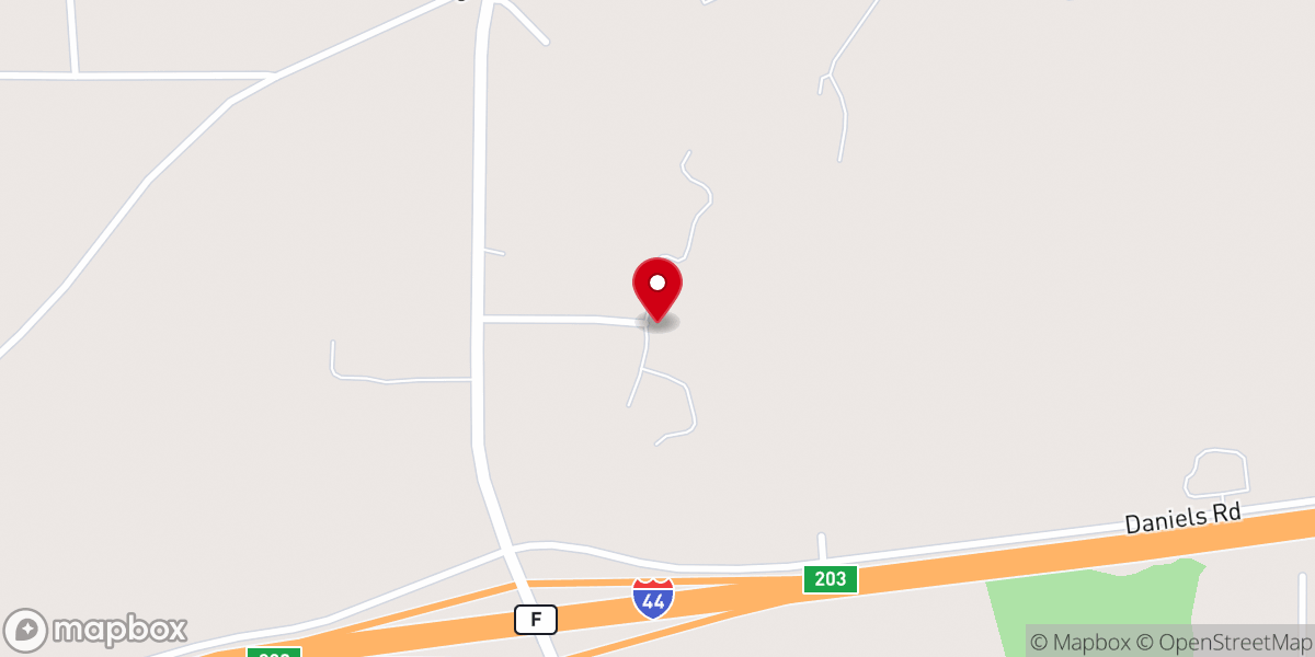 Map showing location of Deer Creek Church