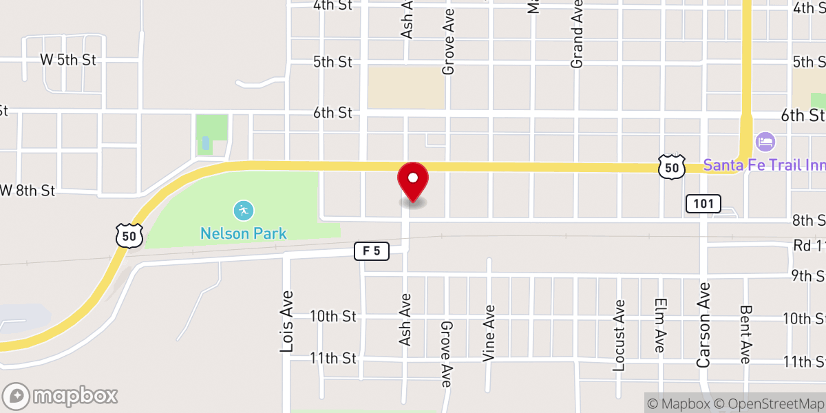 Map showing location of Seed & Supply Church