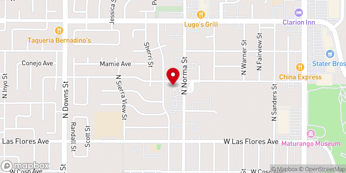 Map showing location of United Methodist Church