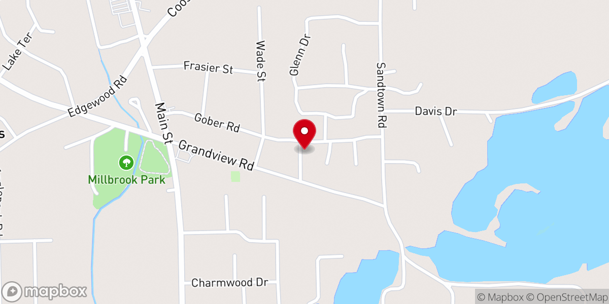 Map showing location of Lake Elam Missionary Baptist Church