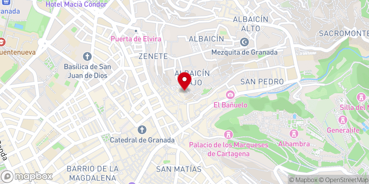 Map showing location of Iglesia Parroquial de San José