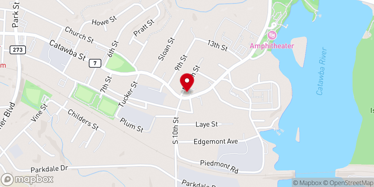 Map showing location of Living Hope Church of Belmont