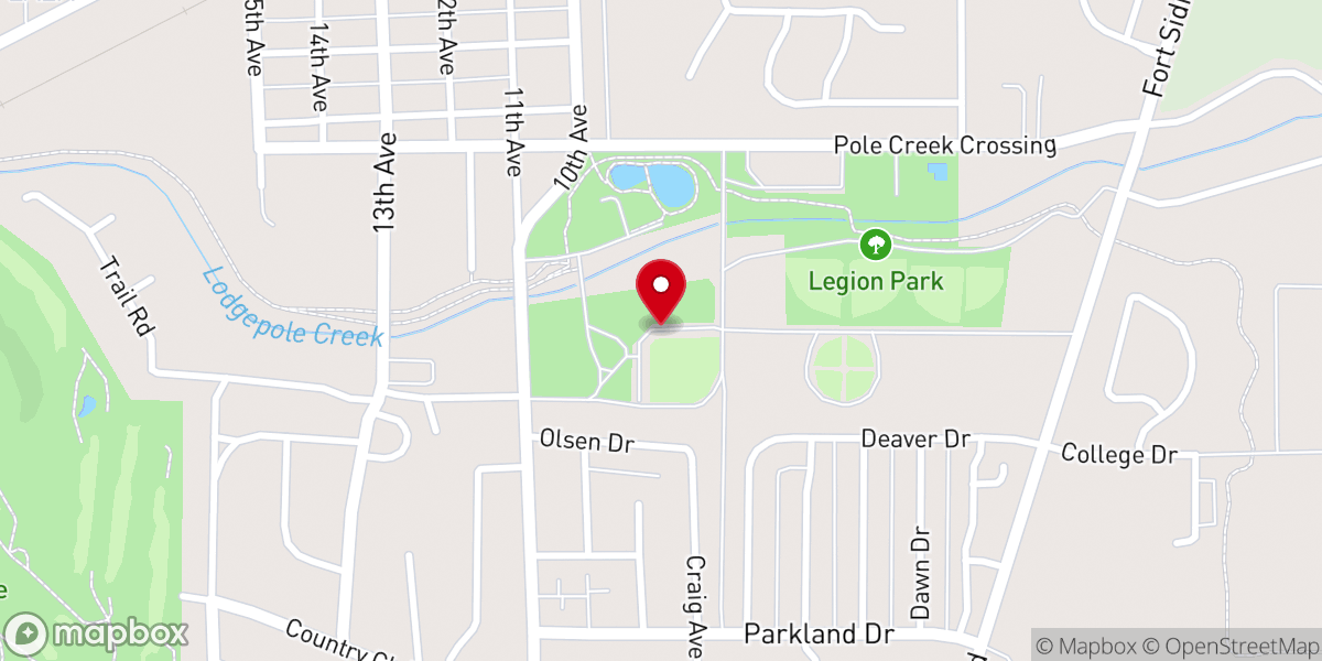 Map showing location of Sidney Legion Park