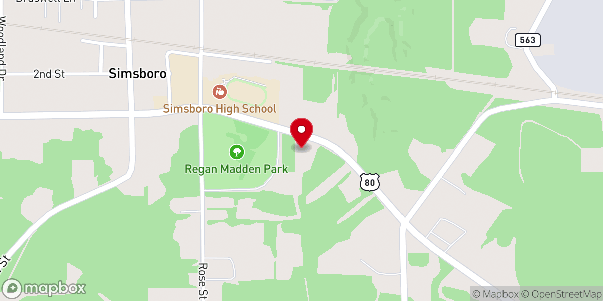 Map showing location of Memorial United Methodist Church