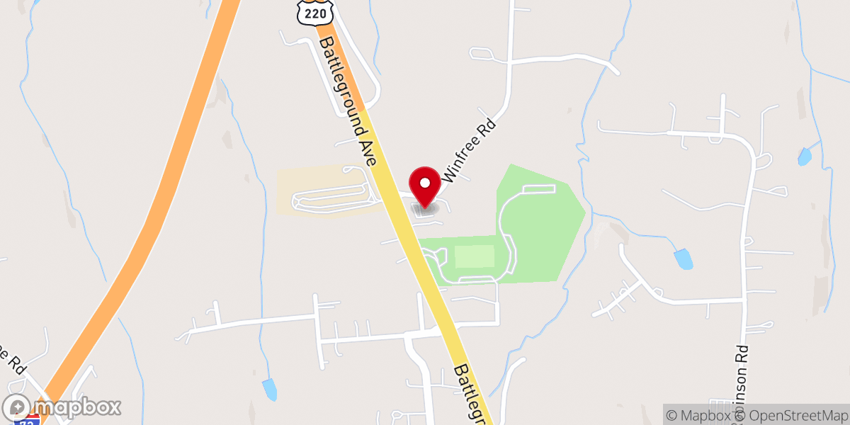 Map showing location of Summerfield Baptist Temple