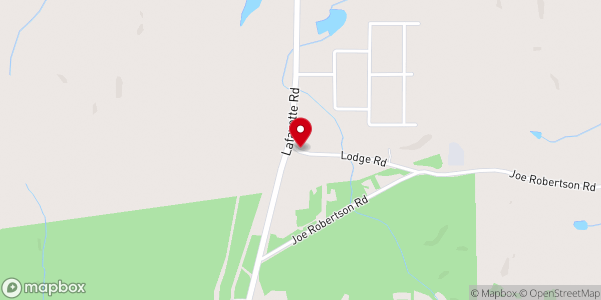 Map showing location of Salem Church