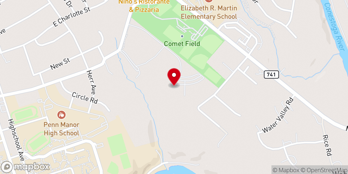 Map showing location of Crossway Church
