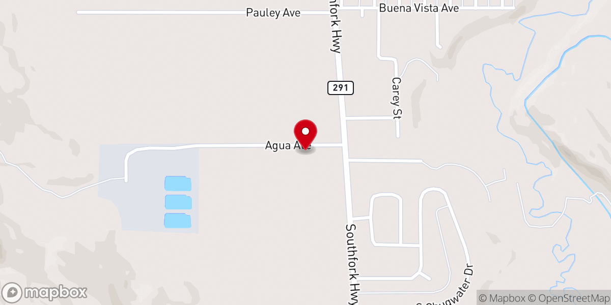 Map showing location of Cody Cowboy Church