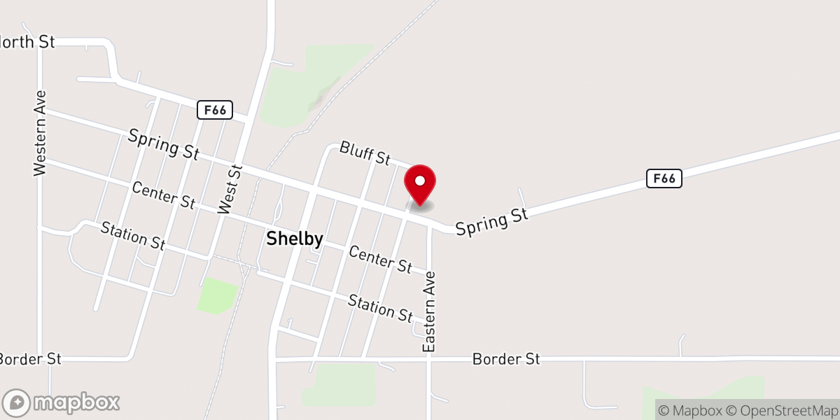 Map showing location of United Lutheran Church