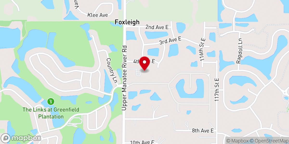 Map showing location of Christ Presbyterian Church
