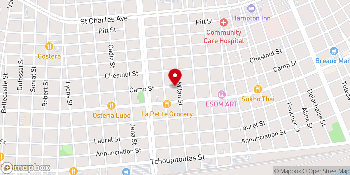 Map showing location of Salem United Church of Christ