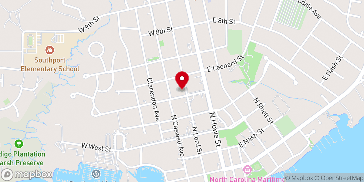 Map showing location of Mt Carmel AME Church