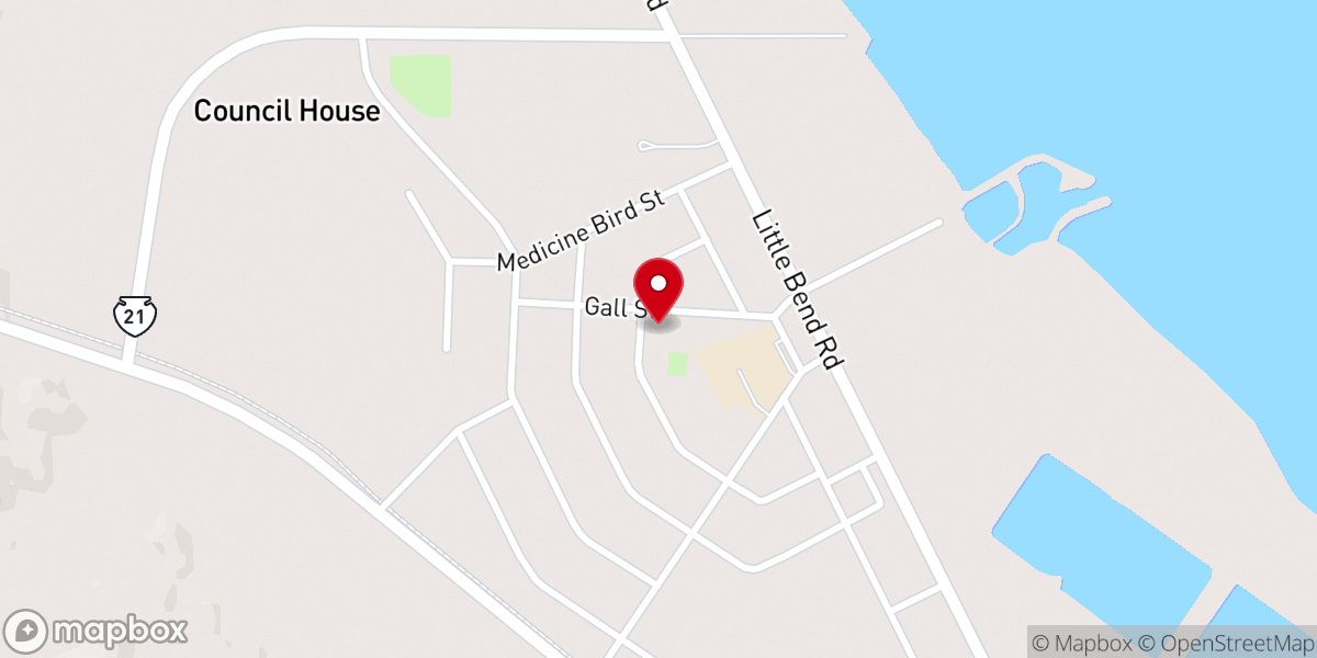 Map showing location of St. Mary Catholic Church