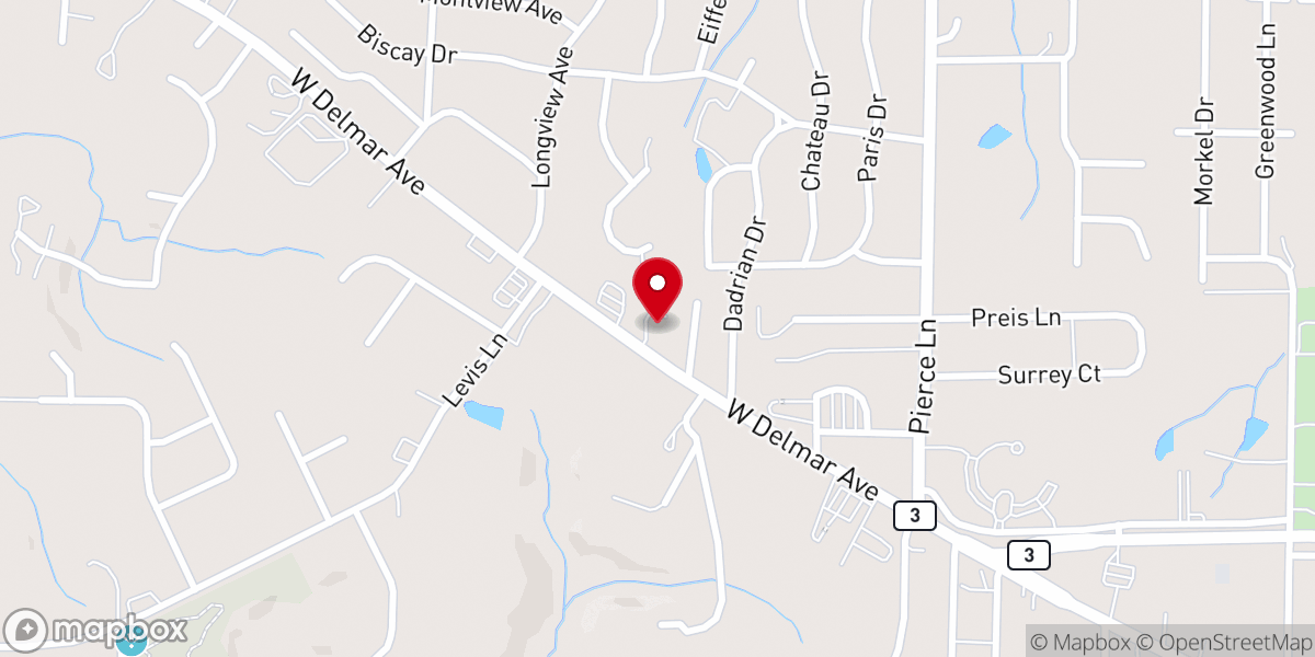 Map showing location of River of Life Community Church