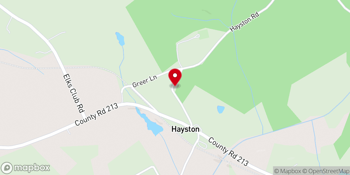 Map showing location of Luther Hays Presbyterian Church