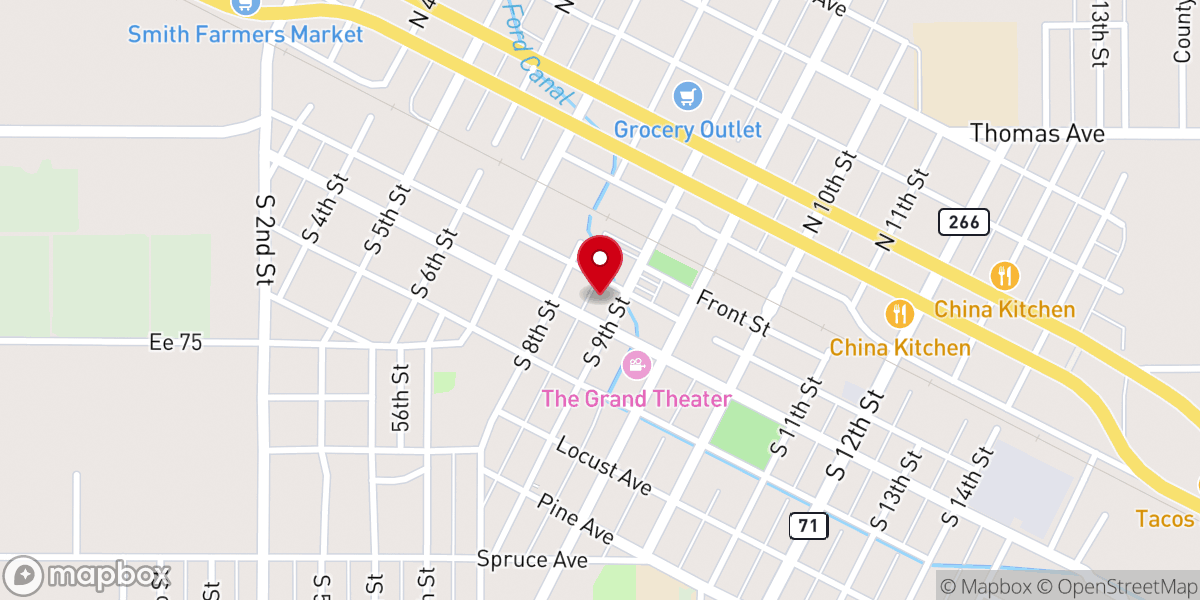 Map showing location of Community Presbyterian Church