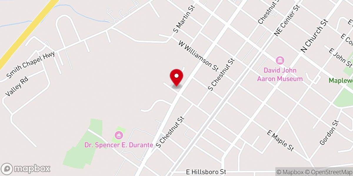 Map showing location of Encouraging Word Ministries
