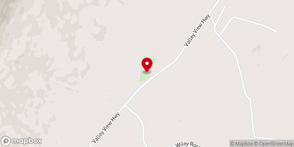 Map showing location of Sardis Church