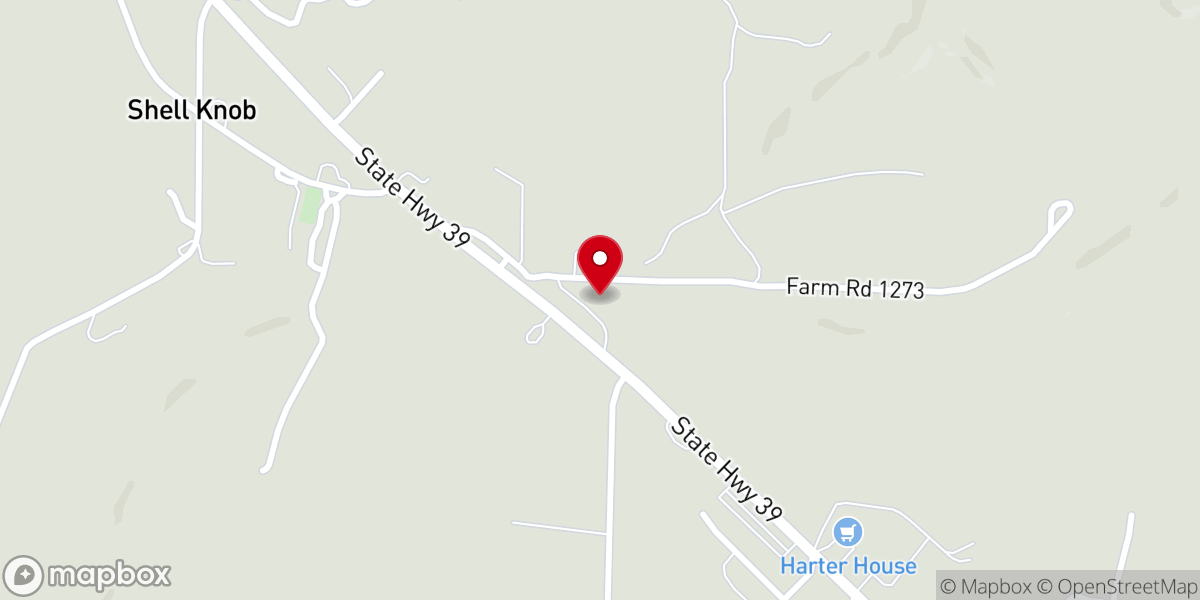 Map showing location of Trinity Presbyterian Church