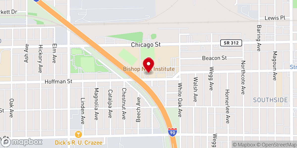Map showing location of St Margaret Mary Church