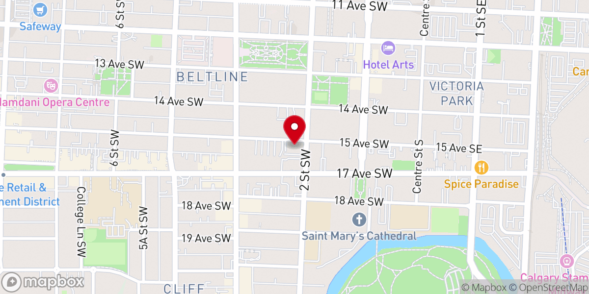 Map showing location of Randal House