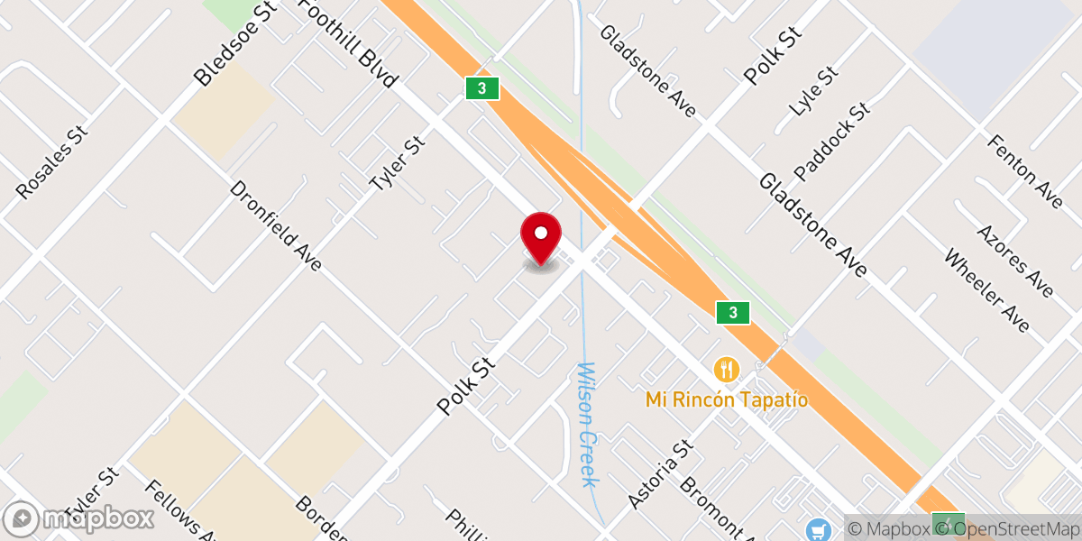 Map showing location of Iglesia Pentecostal Emmanuel
