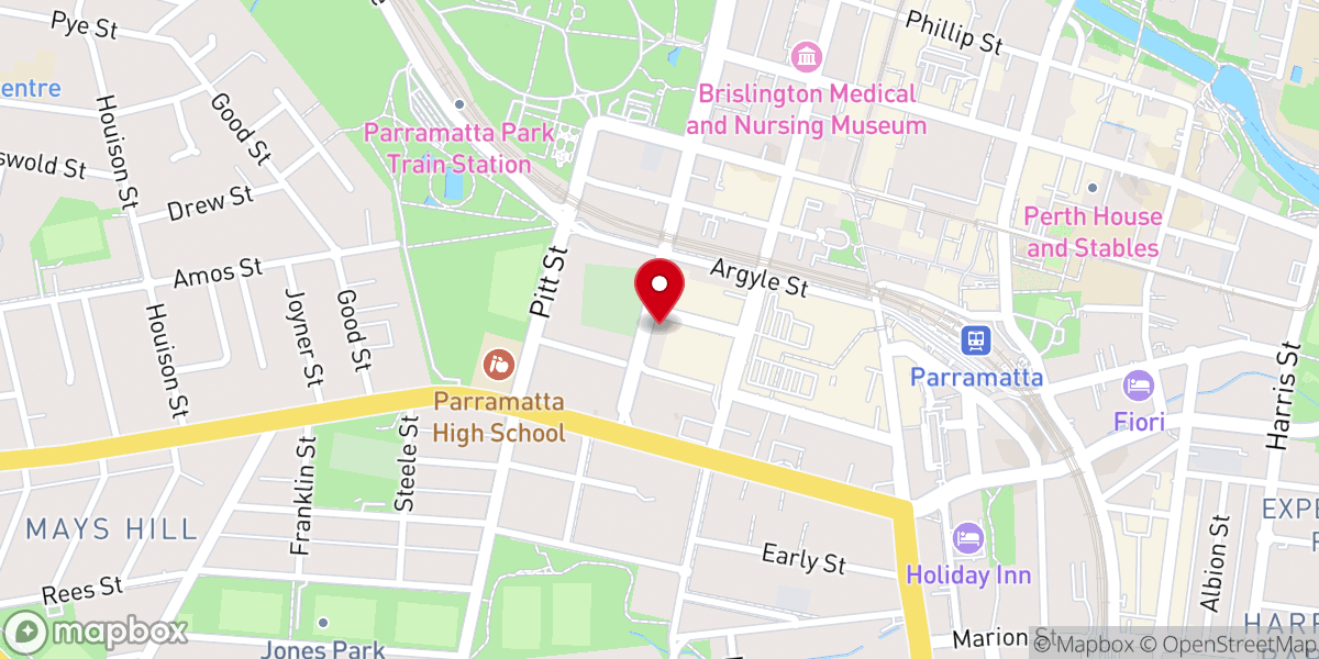 Map showing location of Sydney Anglicans