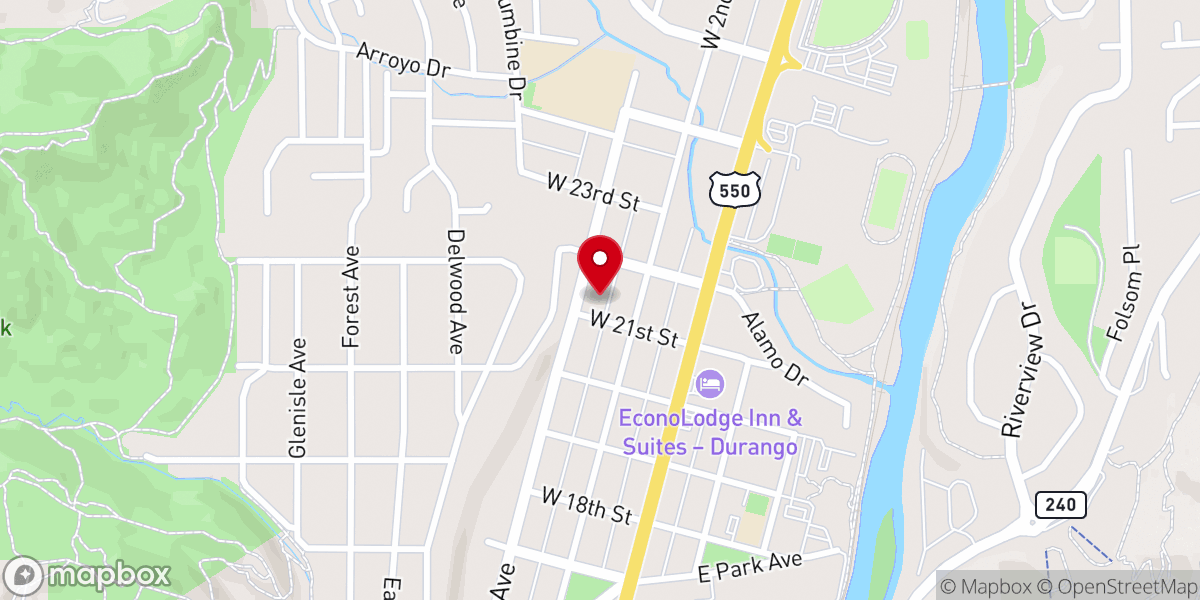 Map showing location of Church of Christ