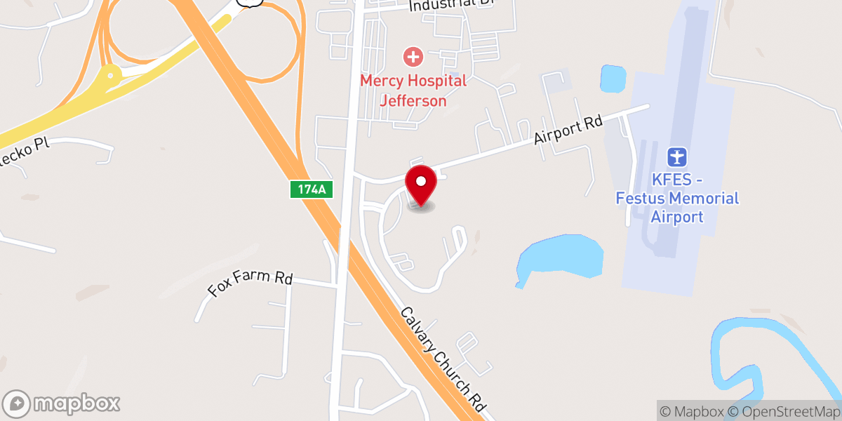 Map showing location of Mercy Imaging Services - Calvary Church Road