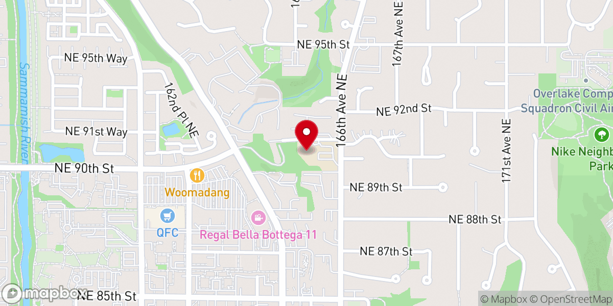 Map showing location of Faith Lutheran Church