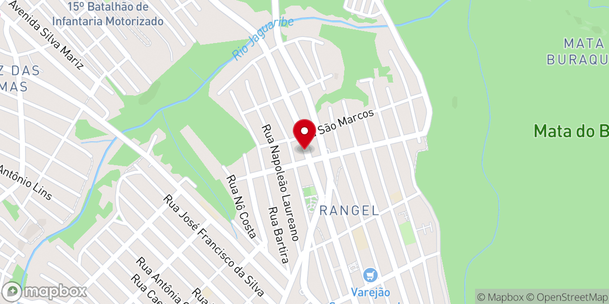 Map showing location of Ministério Resgate Rangel