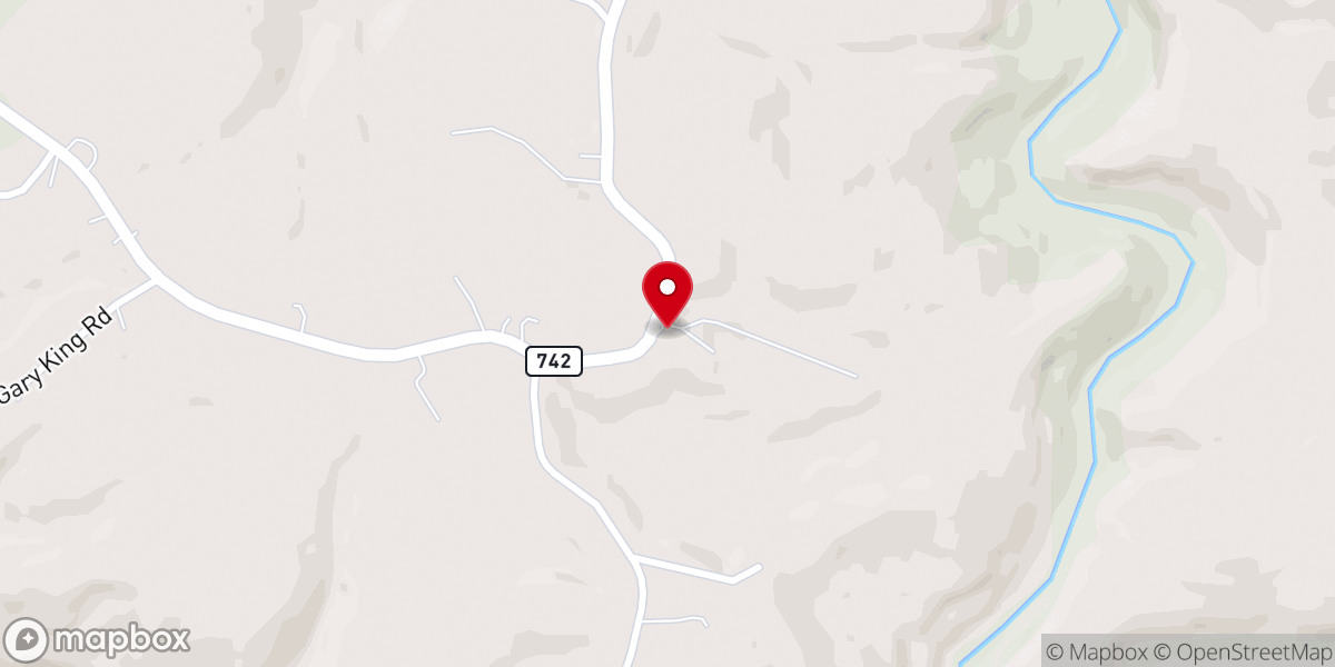 Map showing location of Ross Grove United Baptist Church