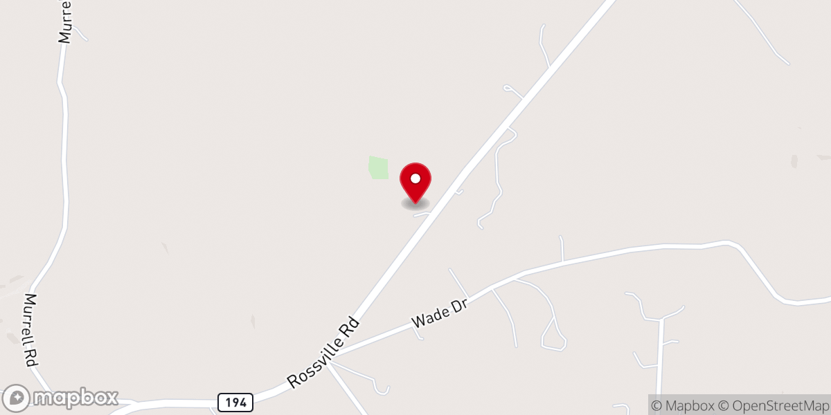 Map showing location of Pleasants Christian Church