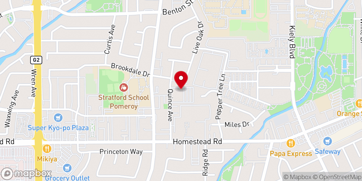Map showing location of FamilySearch center