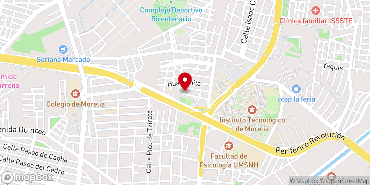 Map showing location of Iglesia Bautista SILOE