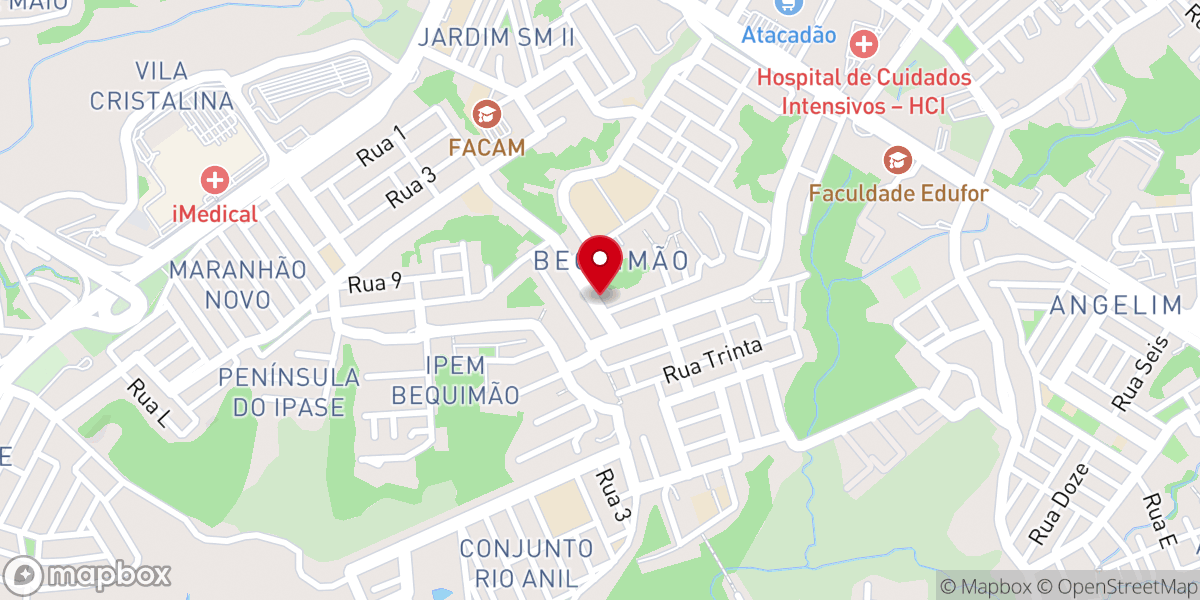 Map showing location of Igreja do Sagrado Coração de Jesus - Matriz