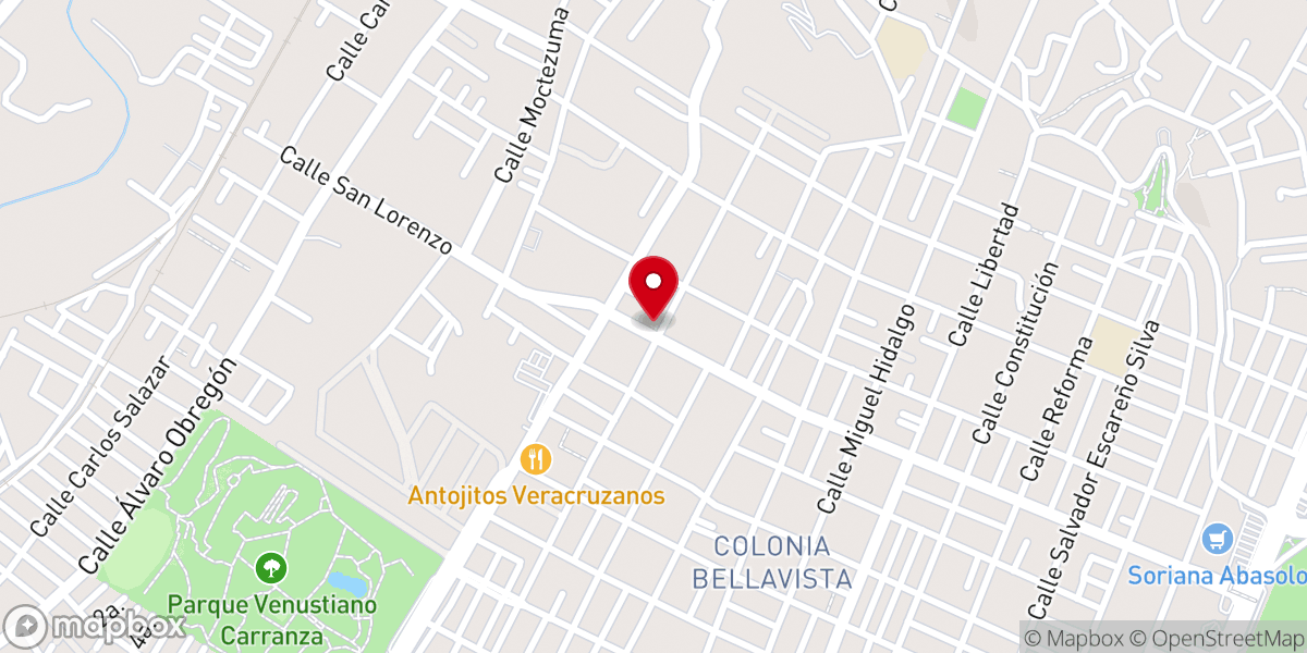 Map showing location of Iglesia Nuestra Señora de San Juan