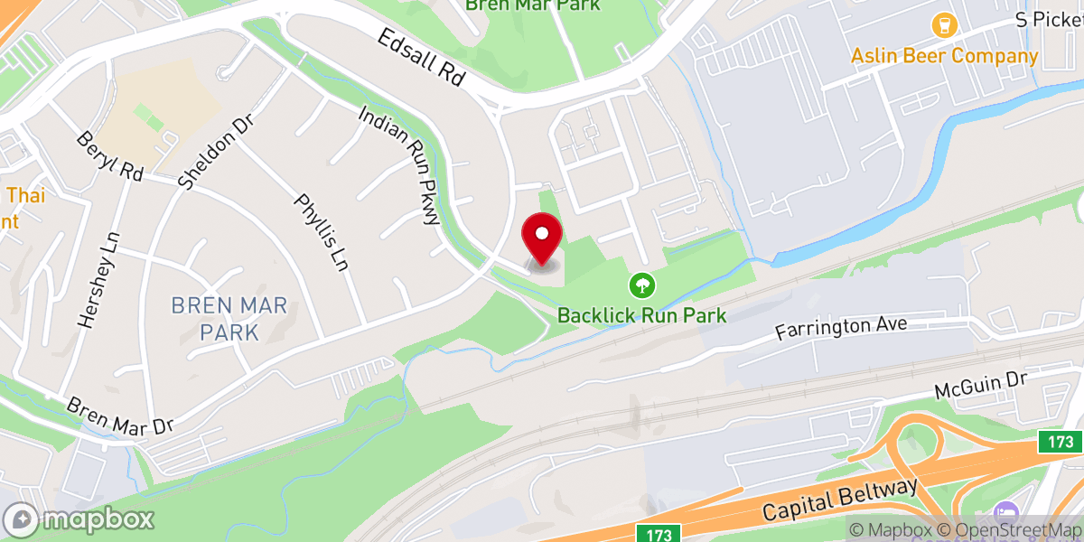 Map showing location of Saint Aphraim Syriac Orthodox Church