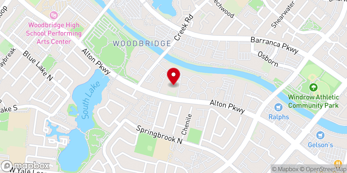 Map showing location of St. Paul's Greek Orthodox Church