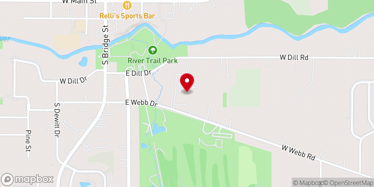 Map showing location of North Pointe Community Church