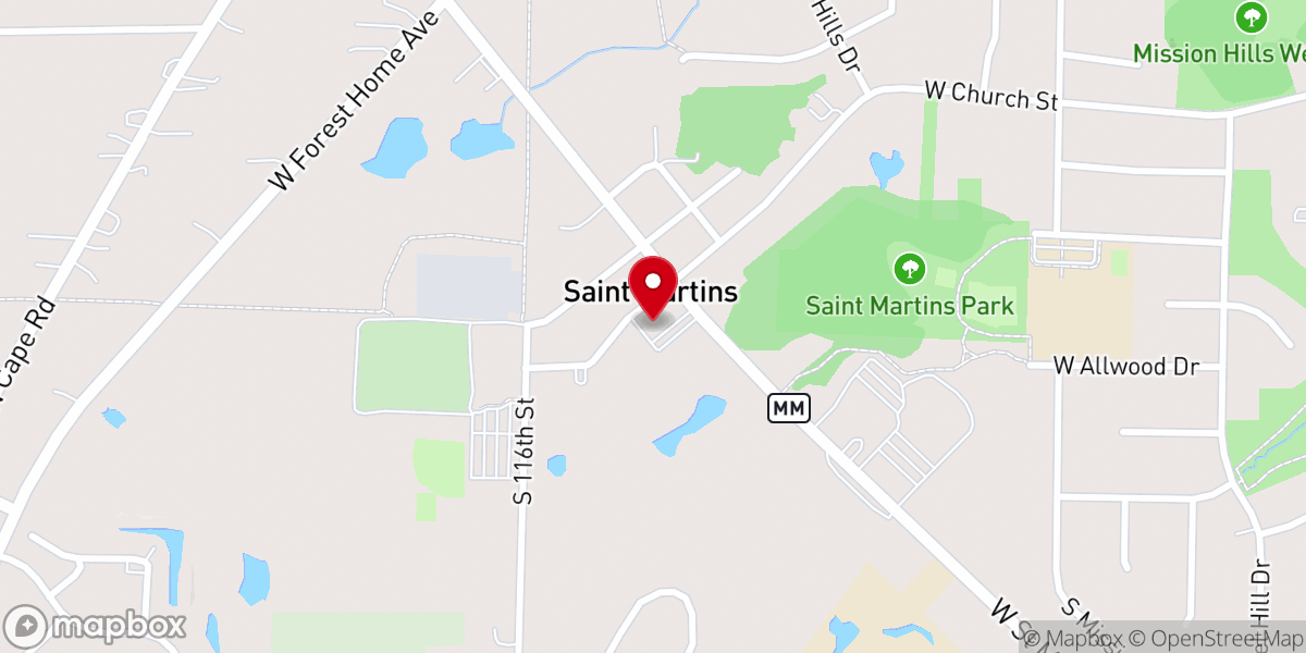 Map showing location of Cornerstone Church