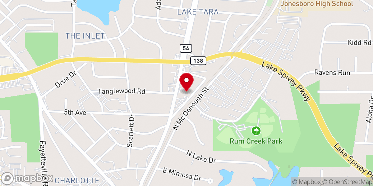 Map showing location of Freedom Church - ATL