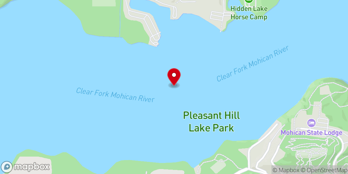 Map showing location of Pleasant Hill Lake
