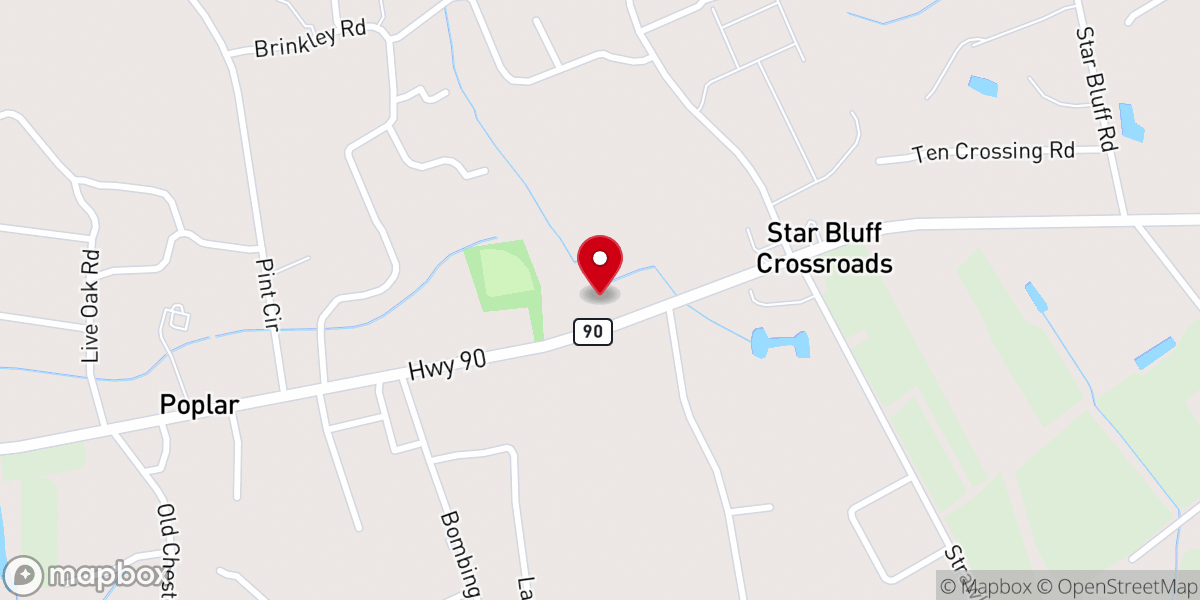 Map showing location of Chesterfield Missionary Baptist